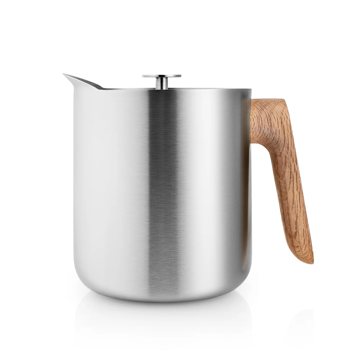 Eva Solo - Théière Nordic Kitchen Stamp 1 l, acier inoxydable / chêne Eva Solo - Théière Nordic Kitchen Stamp 1 l, acier inoxydable / chêne