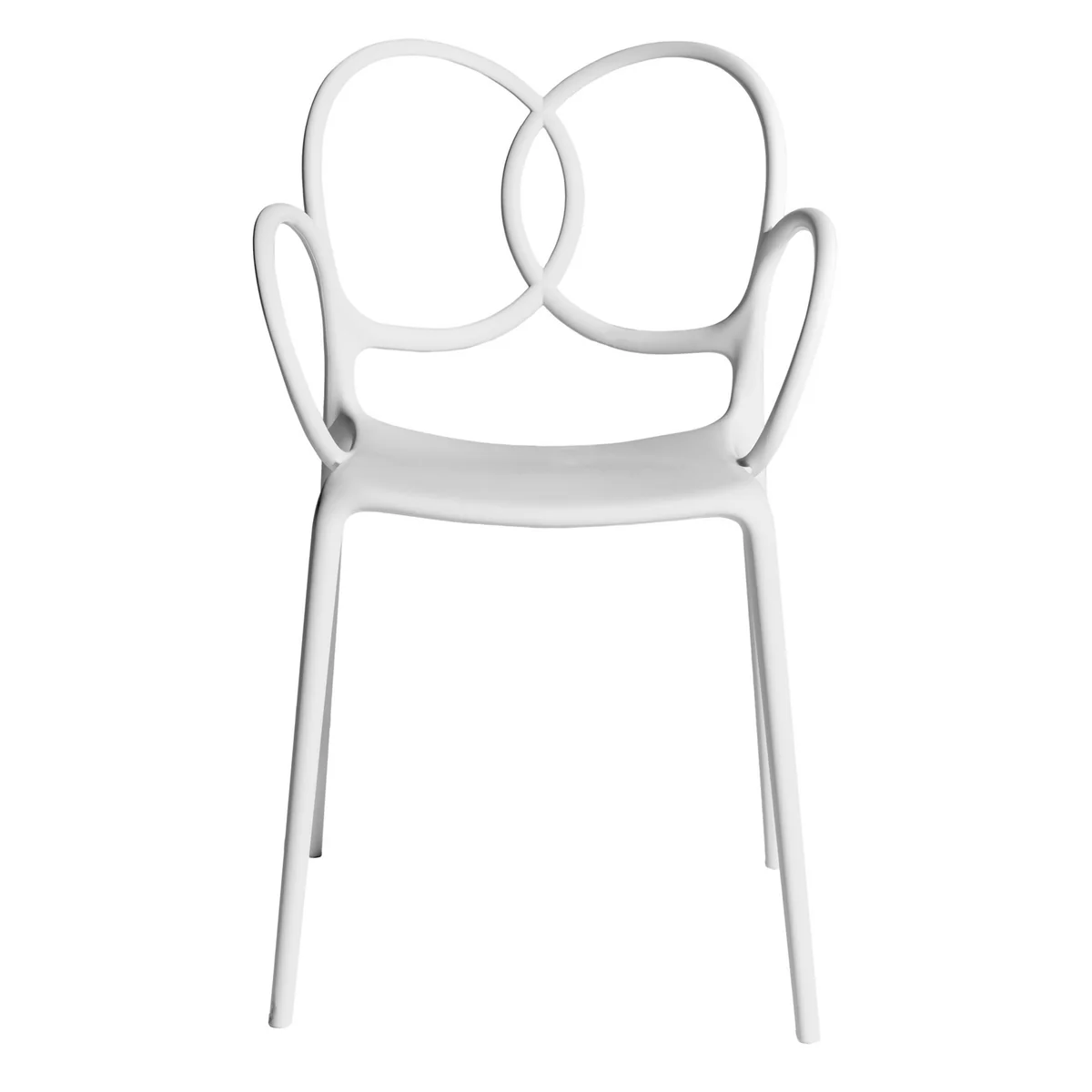 Driade - Sissi Chaise avec accoudoirs, blanc (recyclé)