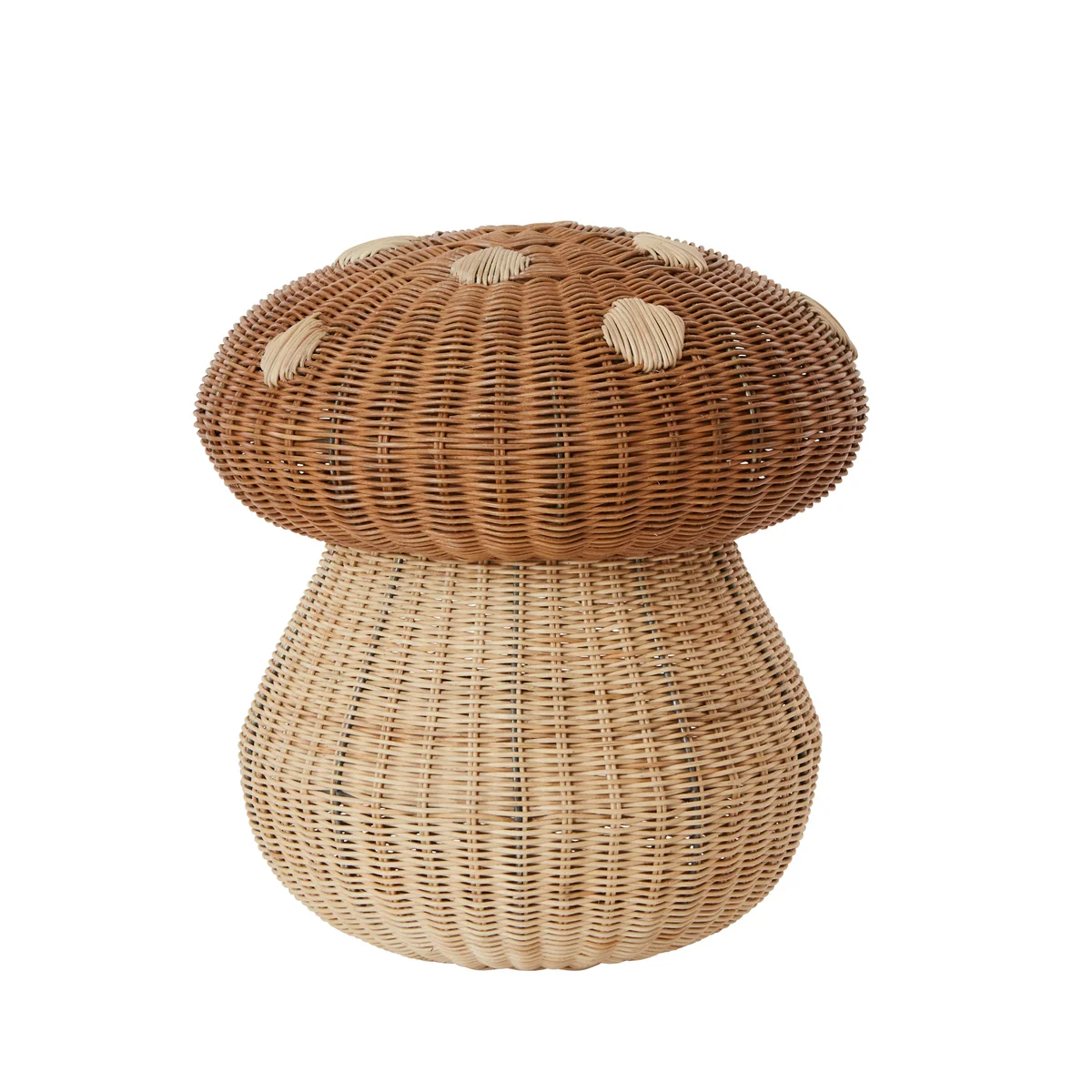 OYOY - Panier de rangement pour champignons, Ø 42 x H 46 cm, naturel