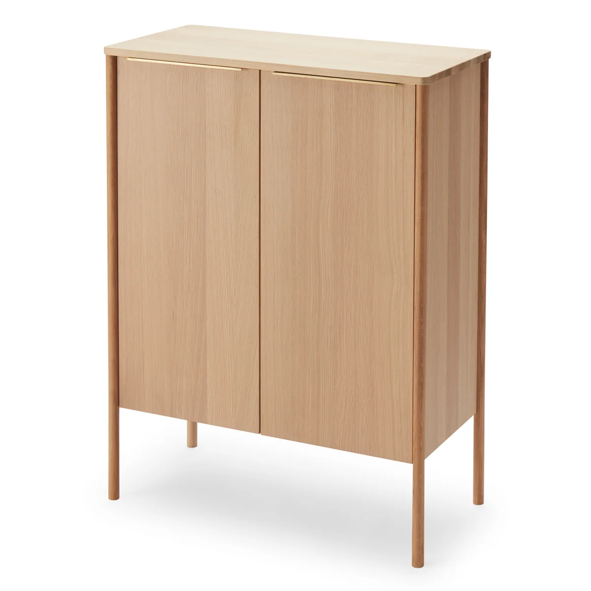 Fritz Hansen - Skagerak Jut High Cabinet, chêne huilé / laiton Fritz Hansen - Skagerak Jut High Cabinet, chêne huilé / laiton