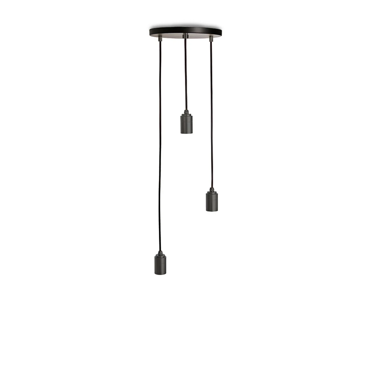 Tala - Brass Triple Lampe suspendue, noir / aluminium anodisé Tala - Brass Triple Lampe suspendue, noir / aluminium anodisé