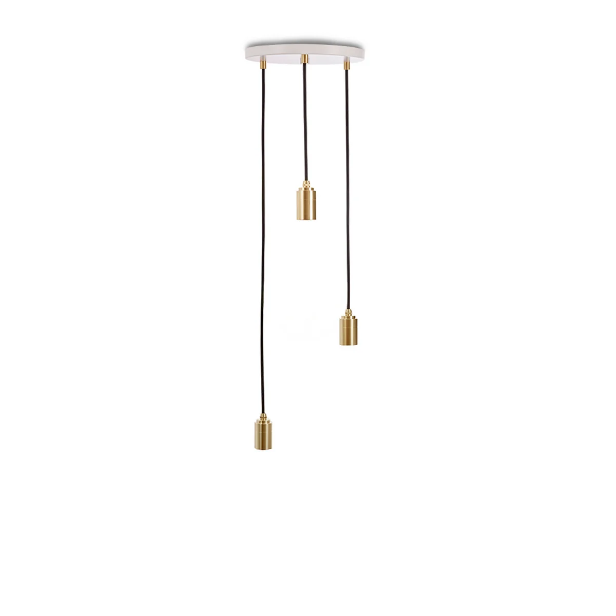 Tala - Brass Triple Lampe suspendue, blanc / laiton Tala - Brass Triple Lampe suspendue, blanc / laiton