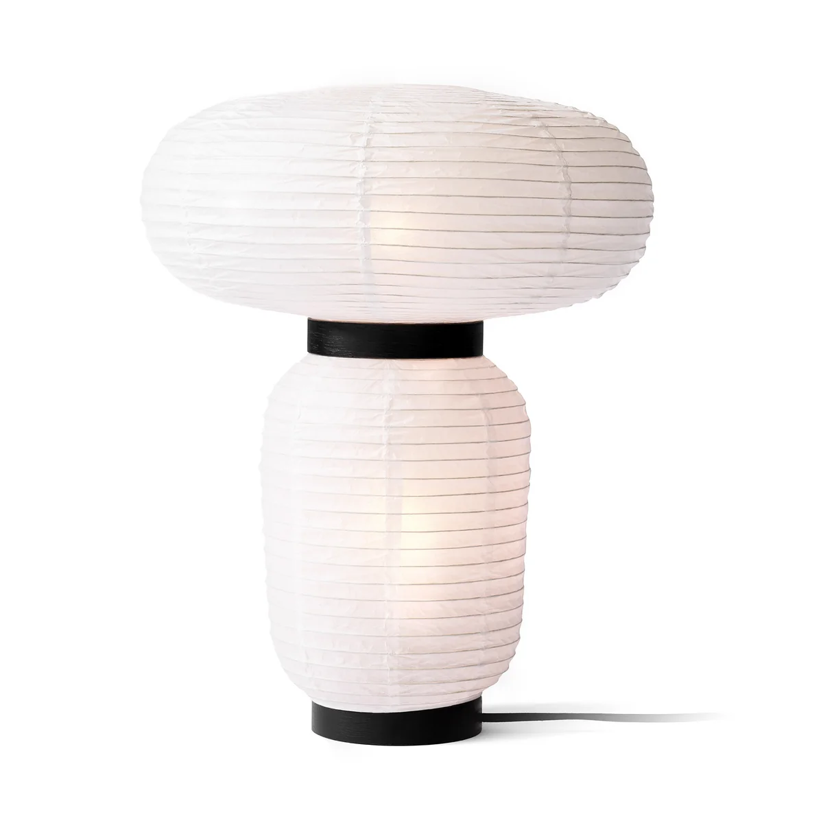 & tradition - Formakami JH18 lampe de table, Ø 38 x H 50 cm, ivoire / noir & tradition - Formakami JH18 lampe de table, Ø 38 x H 50 cm, ivoire / noir