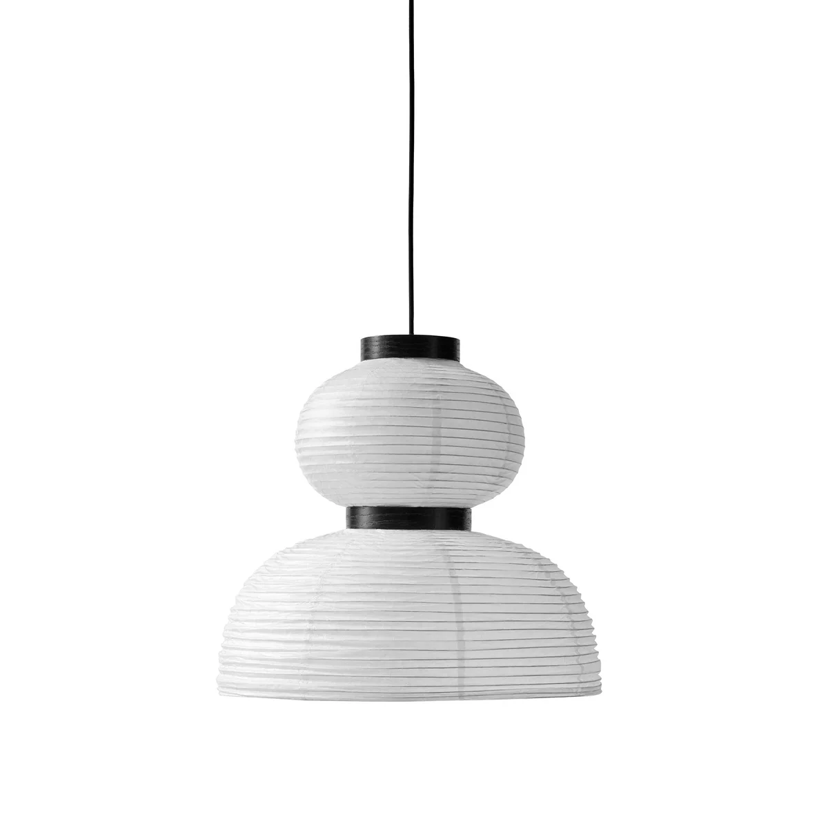 &Tradition - Suspension lumineuse Formakami JH4, ivoire / noir &Tradition - Suspension lumineuse Formakami JH4, ivoire / noir