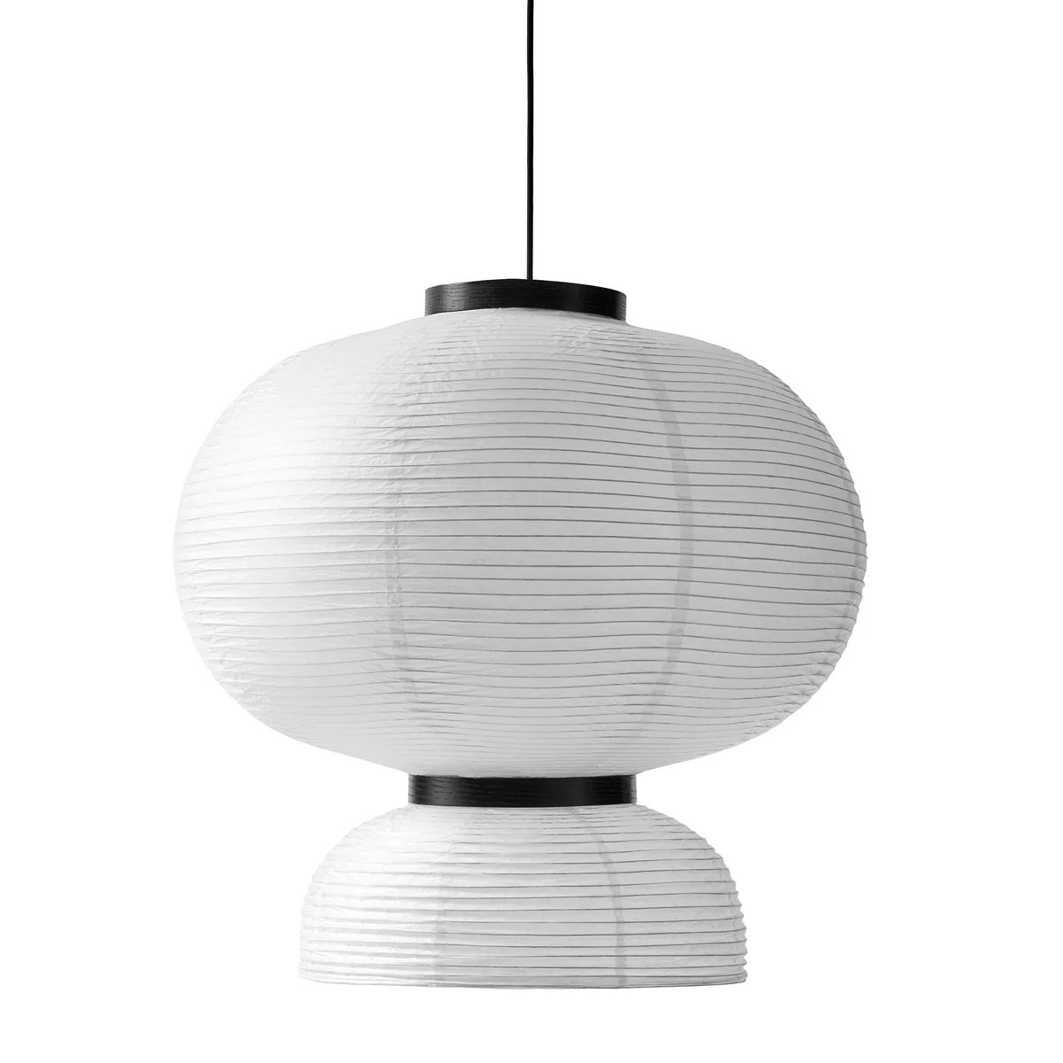 &Tradition - Suspension lumineuse Formakami JH5, ivoire / noir &Tradition - Suspension lumineuse Formakami JH5, ivoire / noir