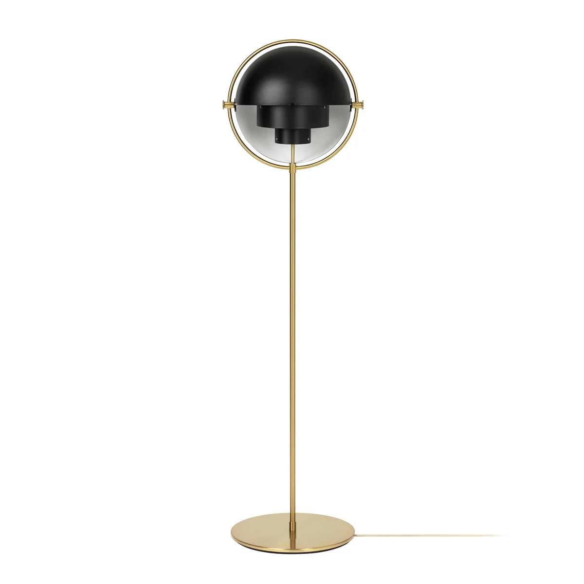 GUBI - Multi-Lite Lampadaire, laiton / noir mat GUBI - Multi-Lite Lampadaire, laiton / noir mat