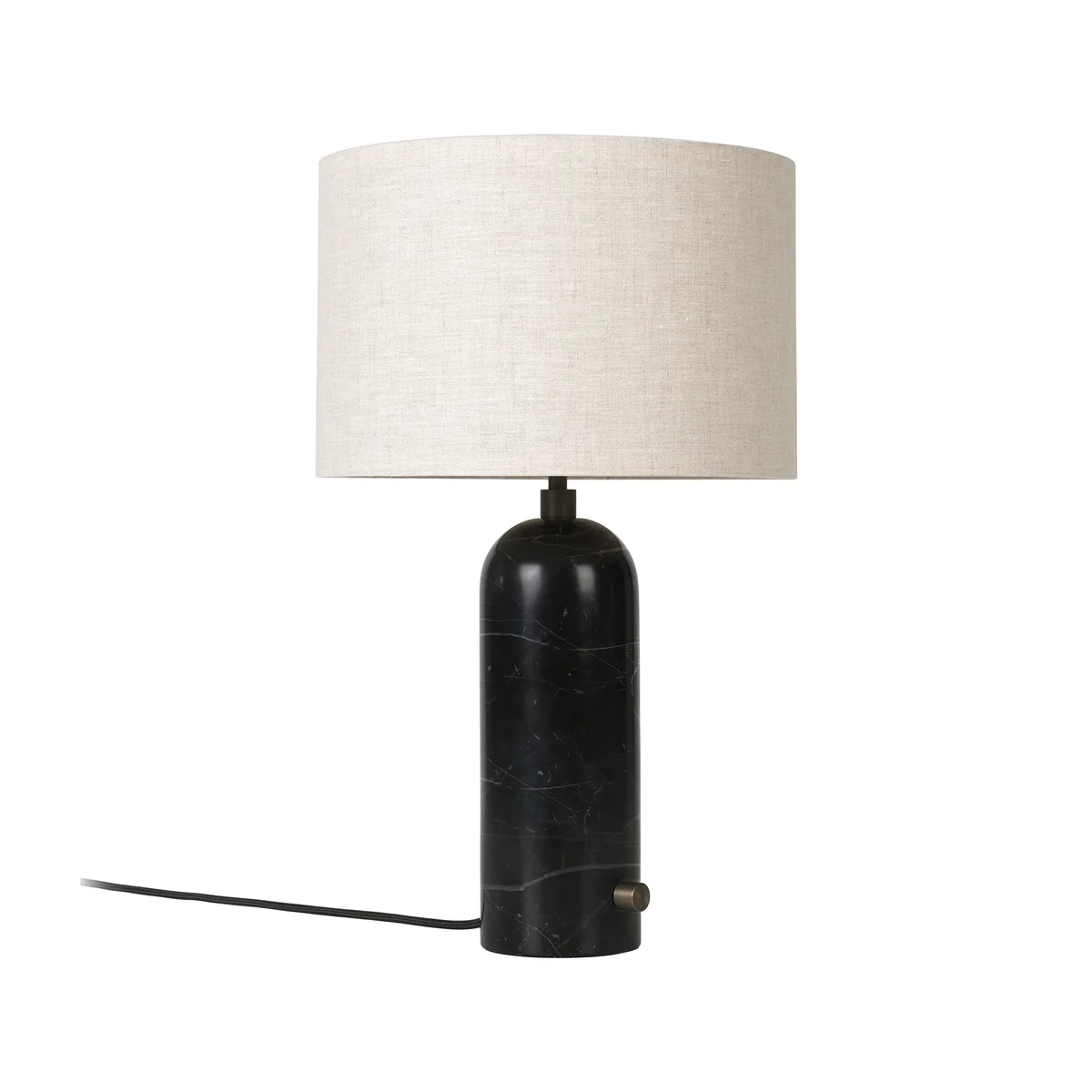 GUBI - Gravity lampe de table Small, Canvas / Marbre noir GUBI - Gravity lampe de table Small, Canvas / Marbre noir