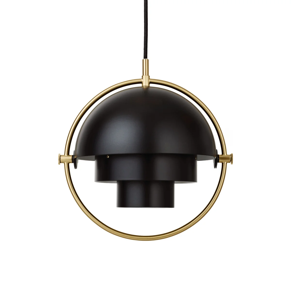 GUBI - Multi-Lite Suspension S, Ø 22,5 cm, laiton / noir GUBI - Multi-Lite Suspension S, Ø 22,5 cm, laiton / noir