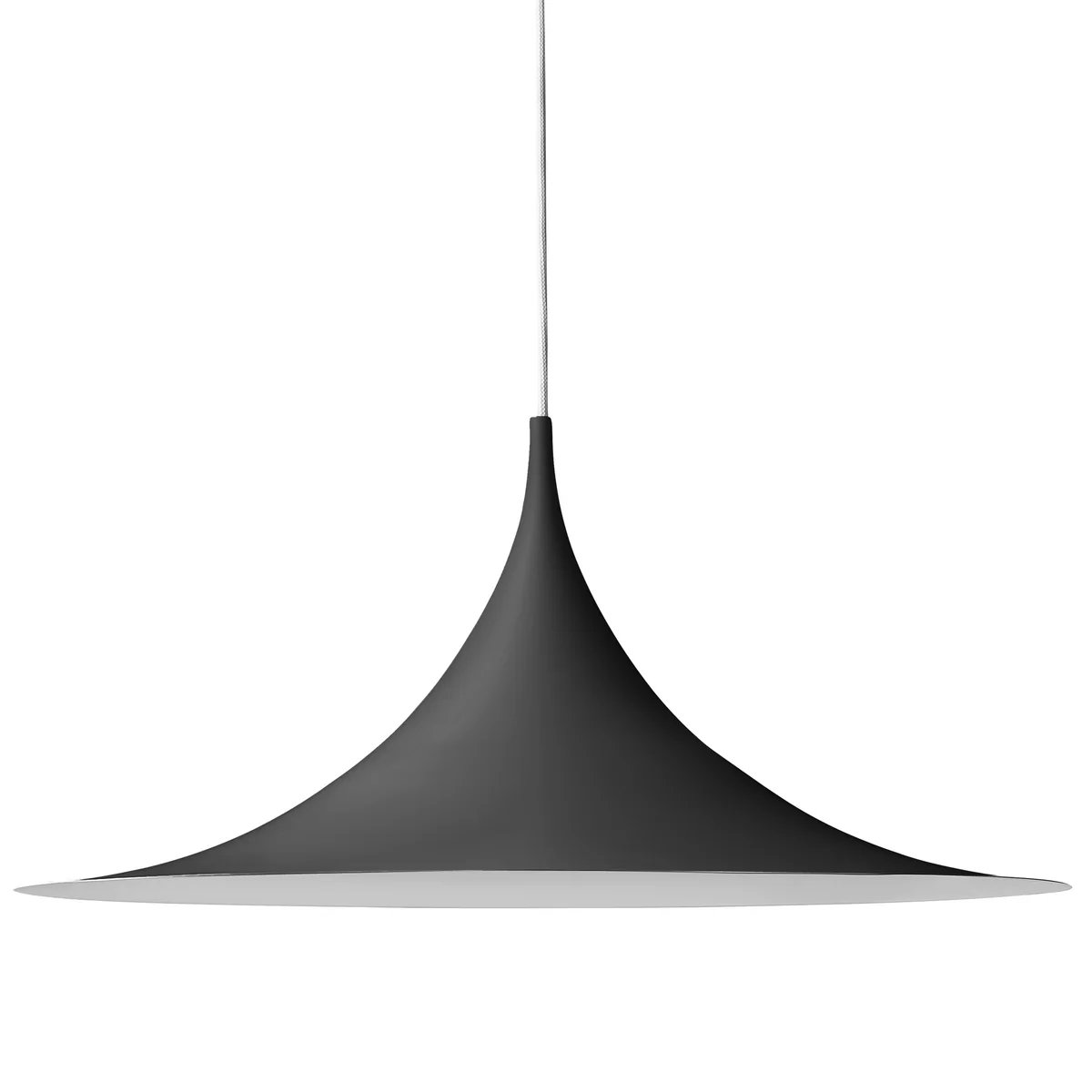 GUBI - Semi Lampe suspendue, Ø 60 cm, noir