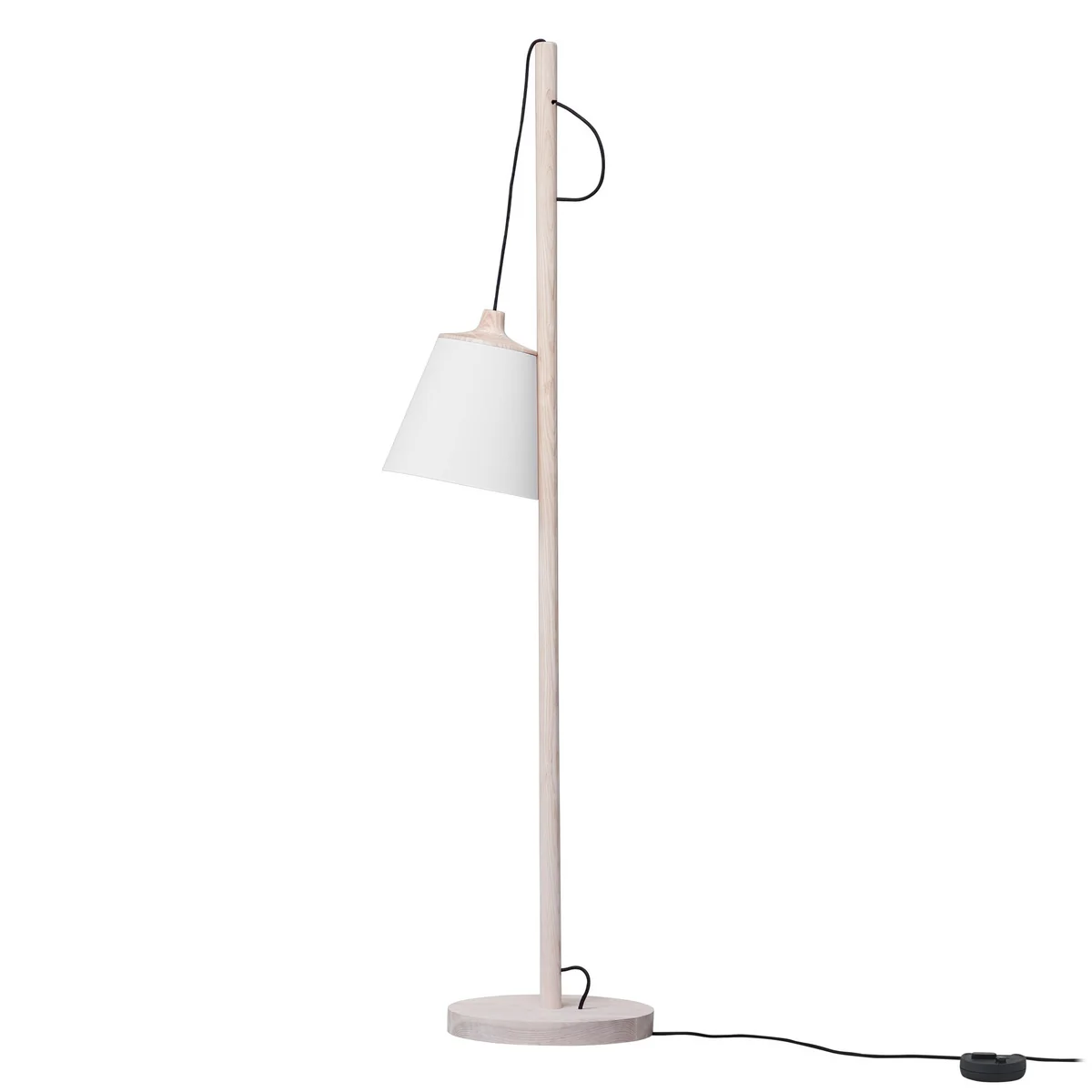Muuto - Lampadaire à tirer, chêne / blanc Muuto - Lampadaire à tirer, chêne / blanc