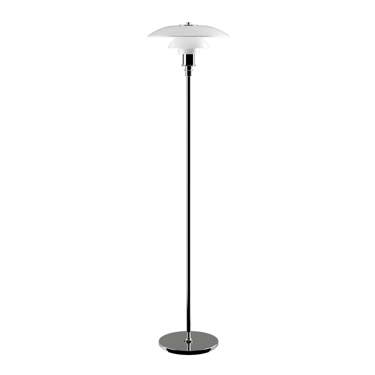 Louis Poulsen - PH 3½-2½ Lampadaire, chromé brillant