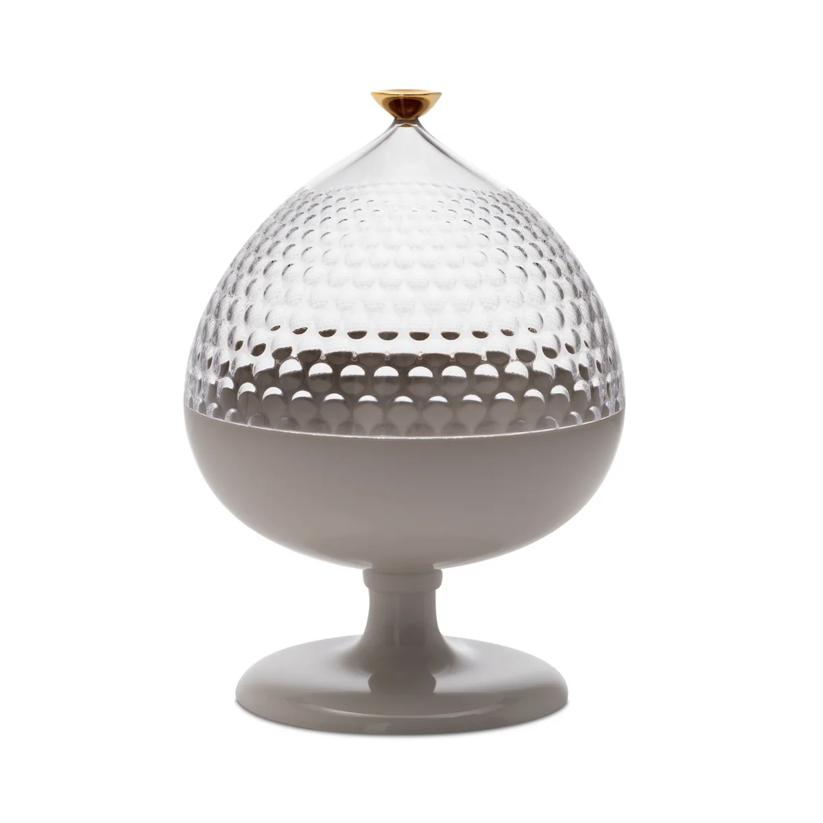 Kartell - Pumo Verre de rangement, Ø 21 cm, blanc / transparent
