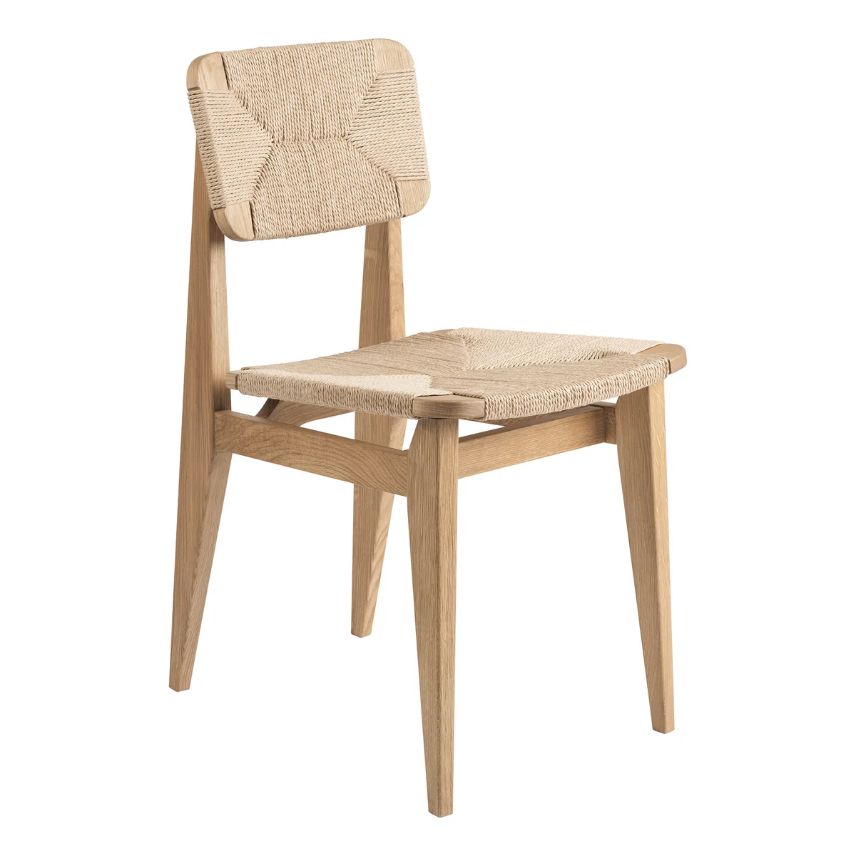 GUBI - C-Chair Dining Chair Paper Cord , Chêne huilé GUBI - C-Chair Dining Chair Paper Cord , Chêne huilé