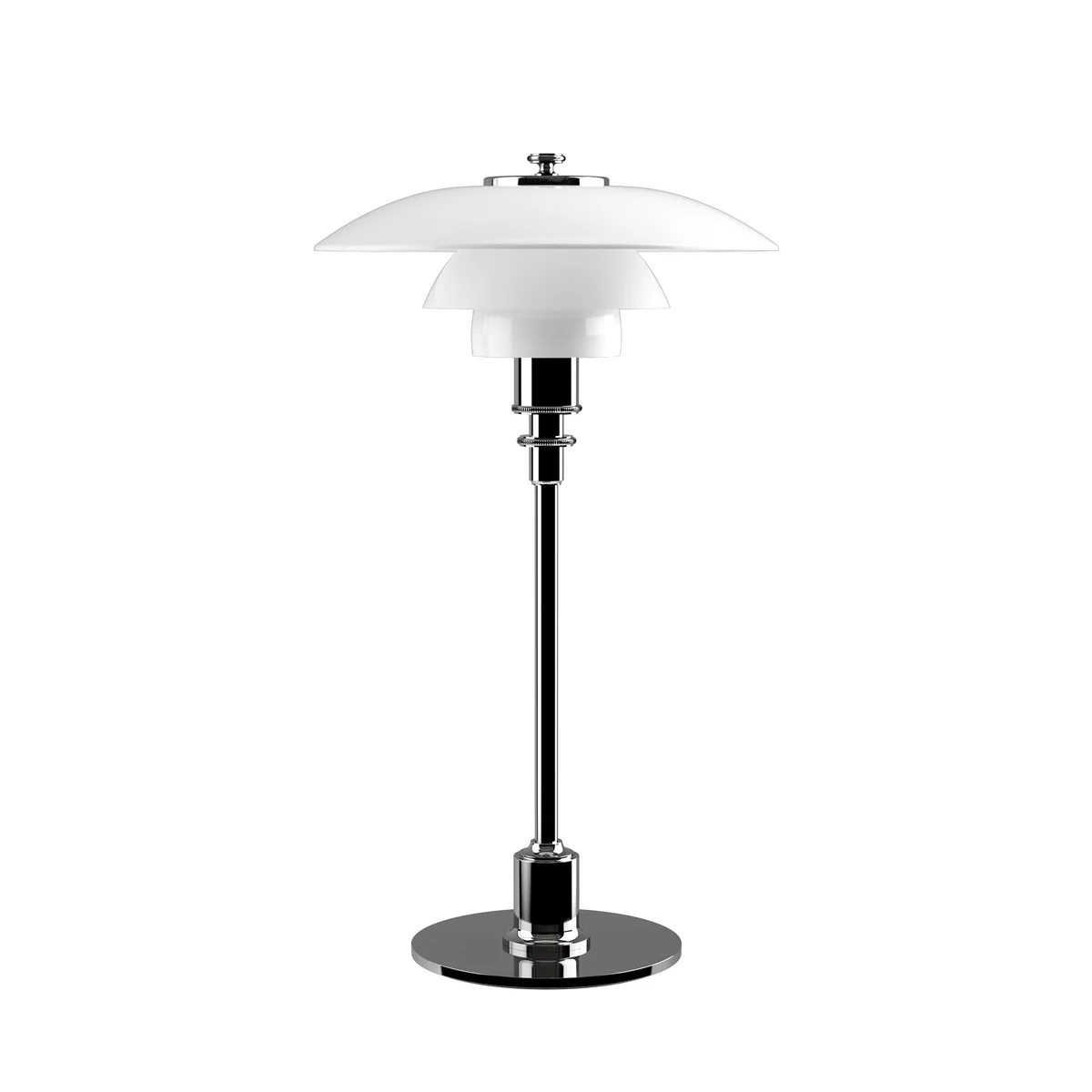 Louis Poulsen - PH 2/1 lampe de table, chromé brillant Louis Poulsen - PH 2/1 lampe de table, chromé brillant