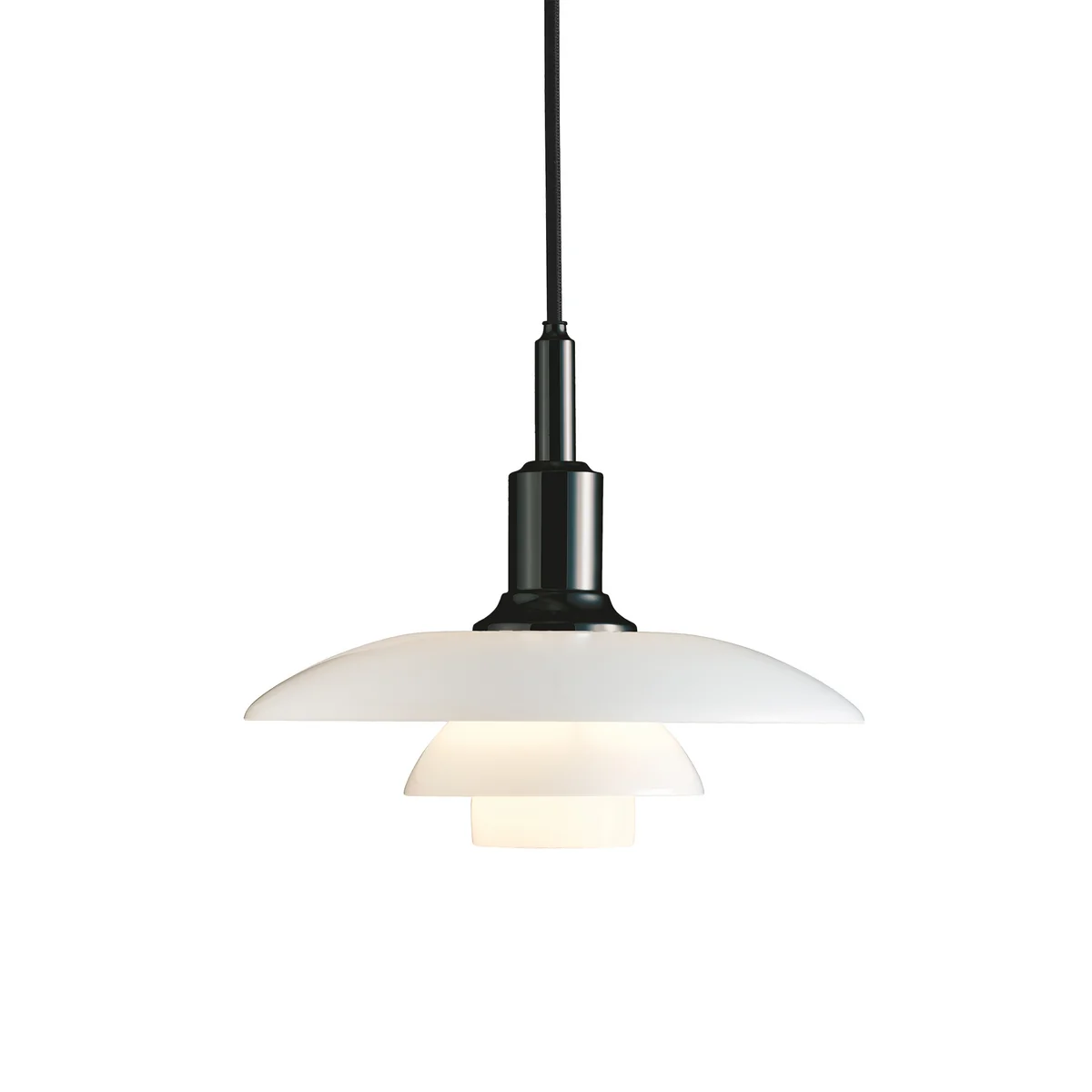 Louis Poulsen - suspension lumineuse PH 3/2, chrome noir Louis Poulsen - suspension lumineuse PH 3/2, chrome noir
