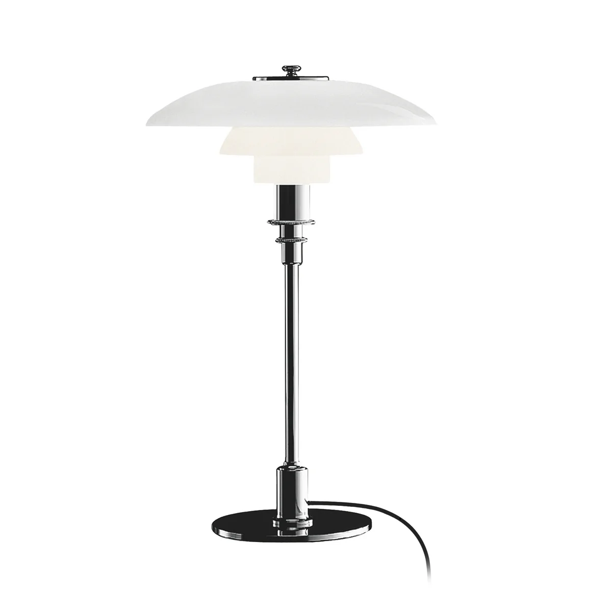 Louis Poulsen - PH 3/2 lampe de table, chromé brillant Louis Poulsen - PH 3/2 lampe de table, chromé brillant