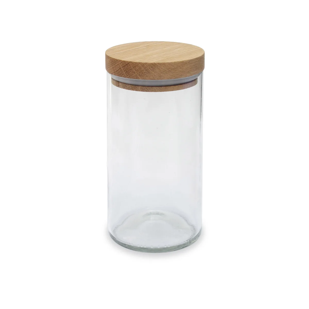 side by side - Bocal de stockage 450 ml, chêne / verre clair side by side - Bocal de stockage 450 ml, chêne / verre clair