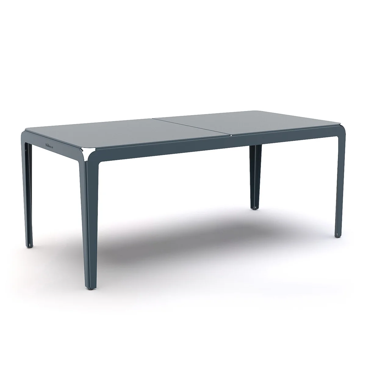Weltevree - Bended Table Table d'extérieur, 180 x 90 cm, gris-bleu (RAL 5008) Weltevree - Bended Table Table d'extérieur, 180 x 90 cm, gris-bleu (RAL 5008)