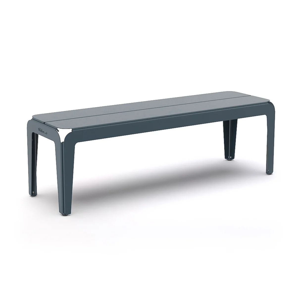 Weltevree - Bended Bench Banc L 140 cm, gris-bleu (RAL 5008) Weltevree - Bended Bench Banc L 140 cm, gris-bleu (RAL 5008)
