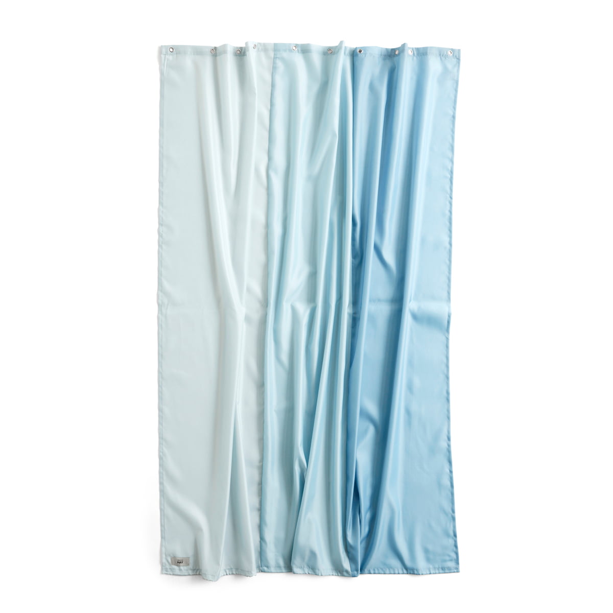 hay - aquarelle rideau de douche, 200 x 180 cm, vertical ice blue