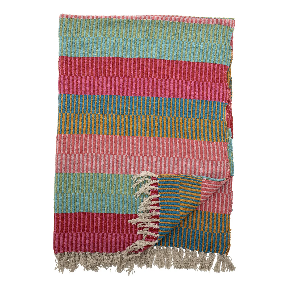 Bloomingville - Isnel Couverture, 130 x 160 cm, multicolore Bloomingville - Isnel Couverture, 130 x 160 cm, multicolore