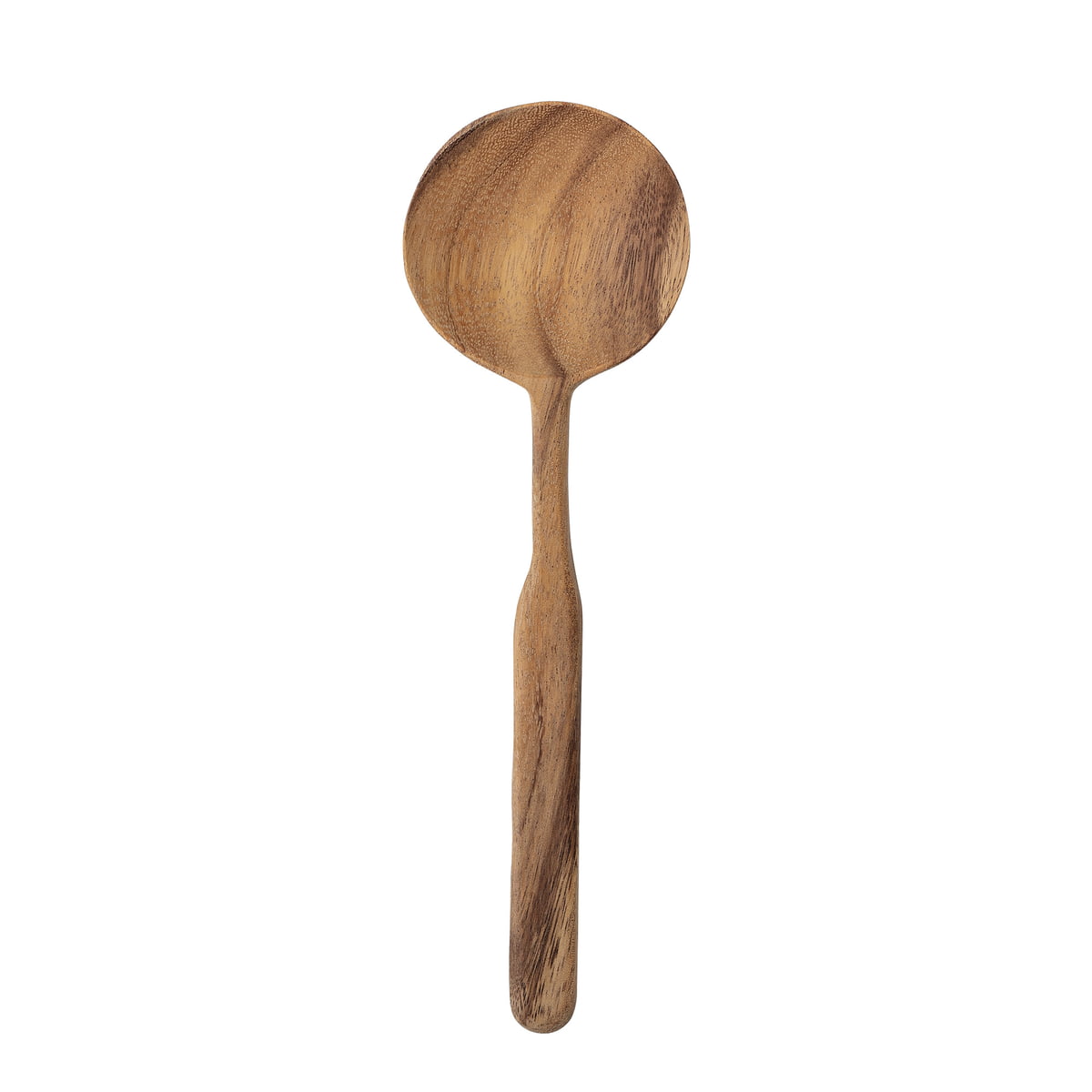 bloomingville - cuillère de cuisine en bois de rija, l 25 cm, marron
