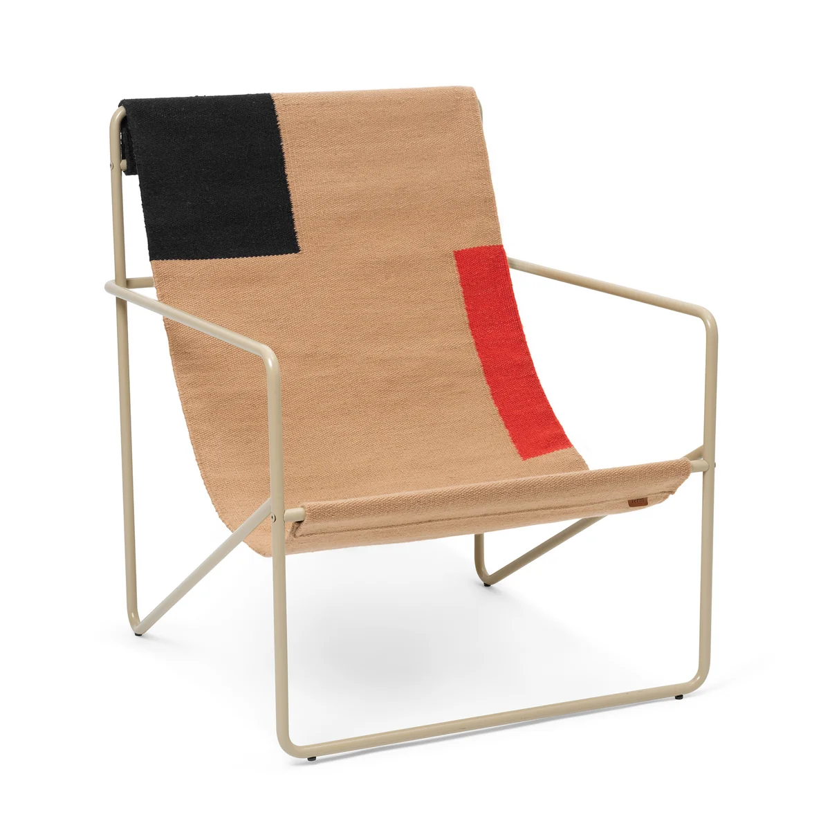 Ferm Living - Desert Lounge Chair, cashmere / block Ferm Living - Desert Lounge Chair, cashmere / block