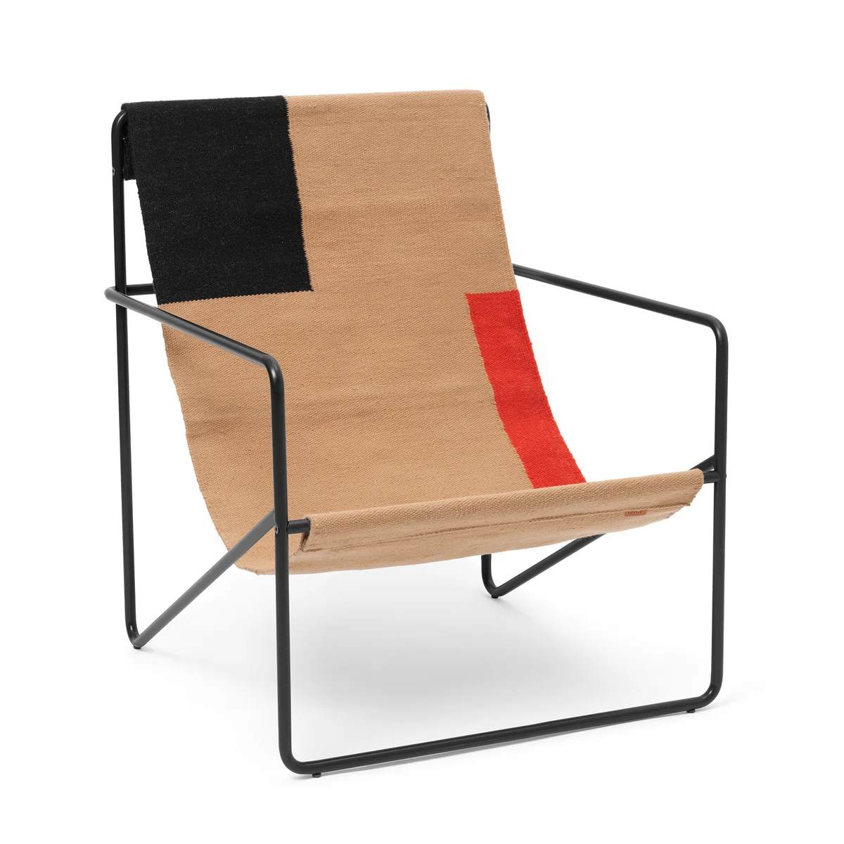 Ferm Living - Desert Lounge Chair, noir / bloc Ferm Living - Desert Lounge Chair, noir / bloc