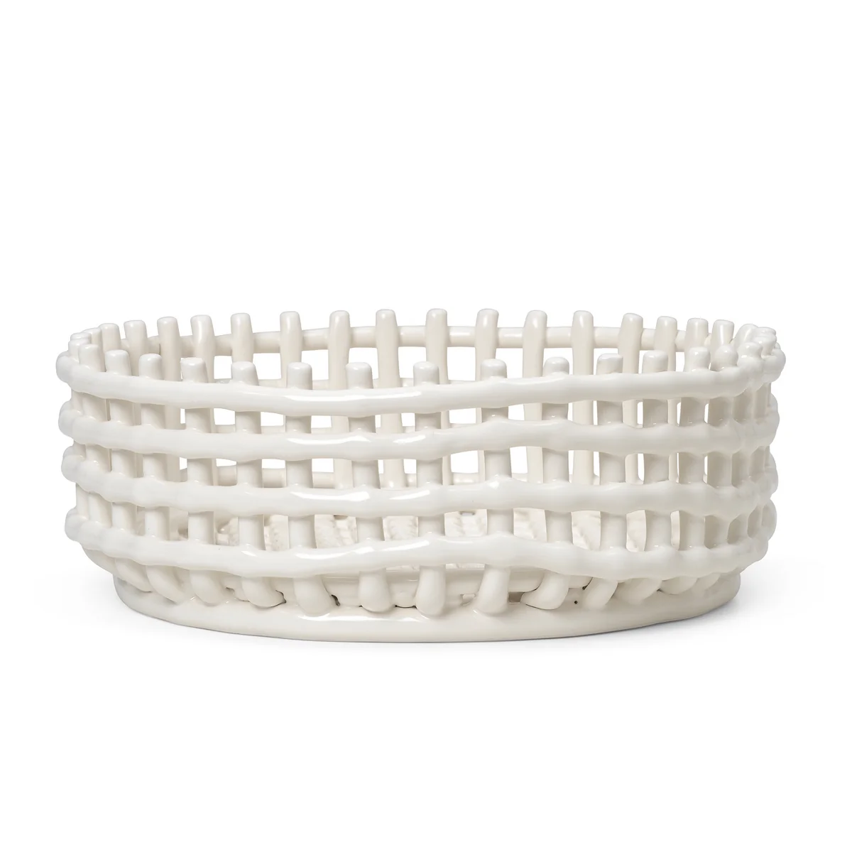 Ferm Living - Céramique Centerpiece Coupe, blanc cassé Ferm Living - Céramique Centerpiece Coupe, blanc cassé