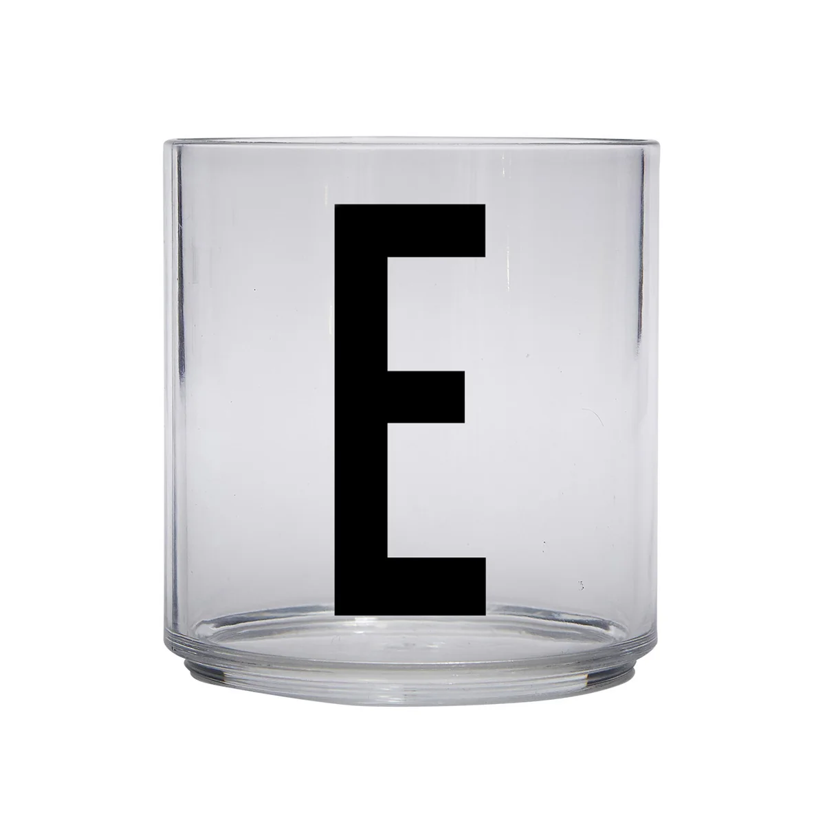 Design Letters - AJ Kids Personal Verre à boire, E Design Letters - AJ Kids Personal Verre à boire, E
