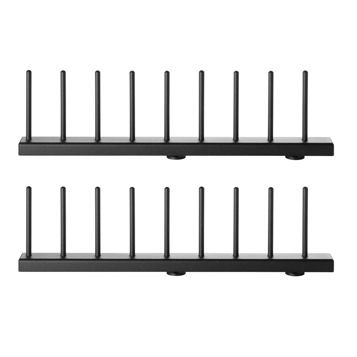 String - Porte-assiettes, 30 cm noir (lot de 2) String - Porte-assiettes, 30 cm noir (lot de 2)