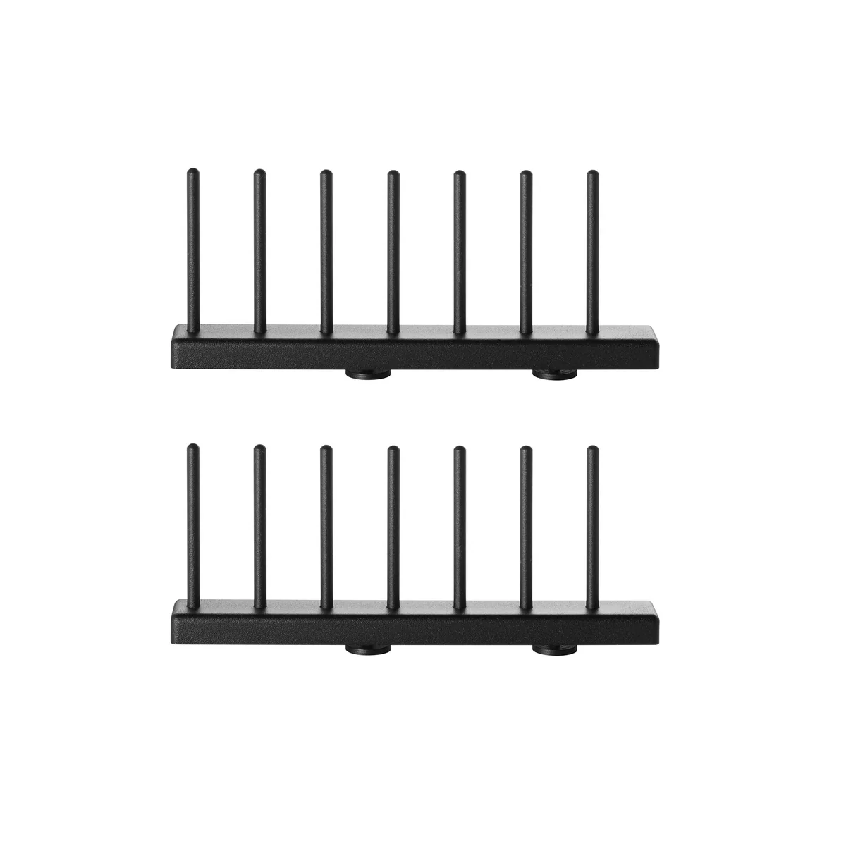 String - Porte-assiettes, 20 cm noir (lot de 2) String - Porte-assiettes, 20 cm noir (lot de 2)
