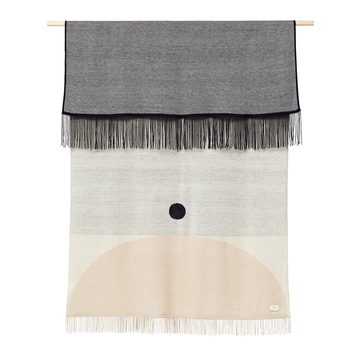 Form & Refine - Aymara Couverture, 130 x 190 cm, à motifs Crème