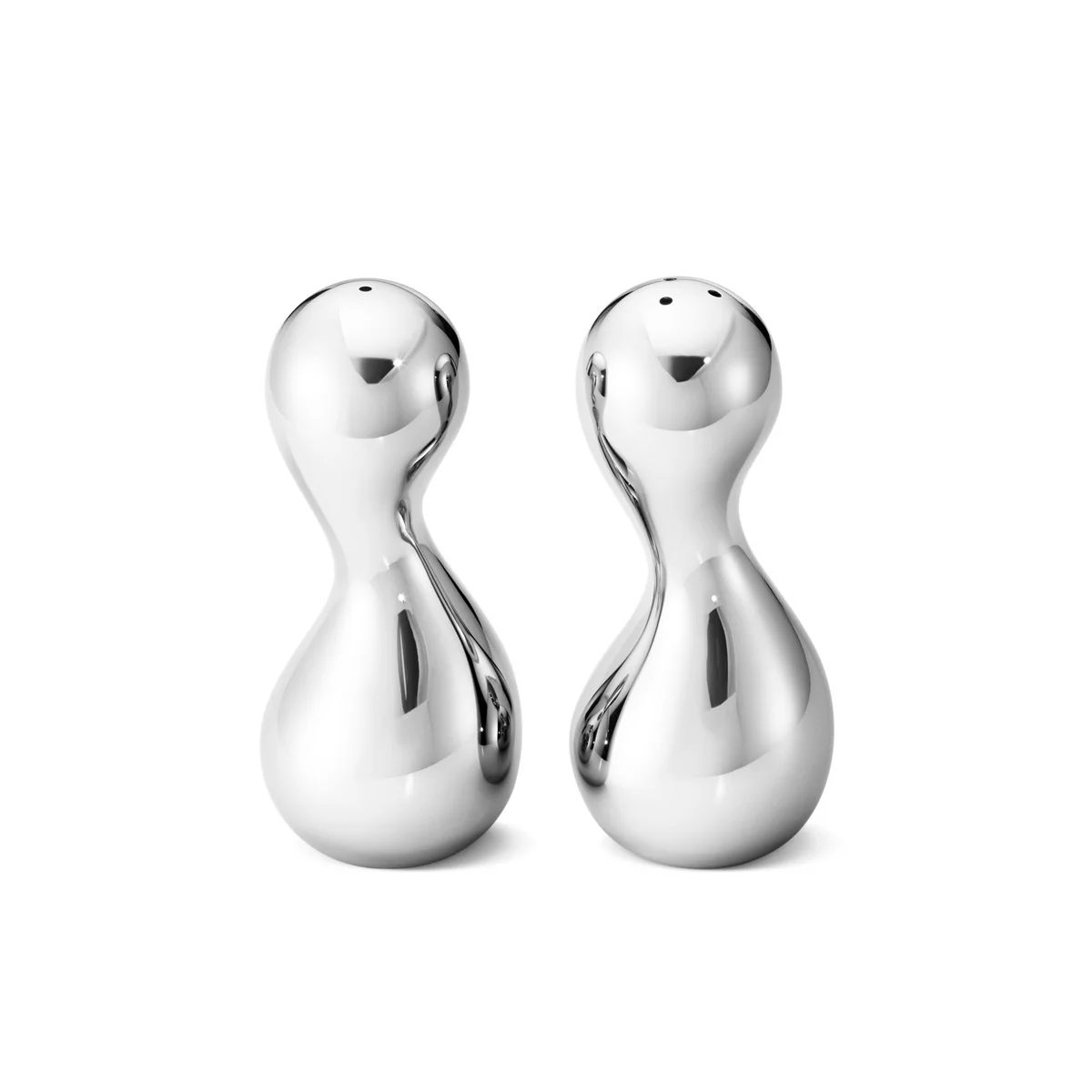 Georg Jensen - Cobra Salière et poivrière, acier inoxydable (lot de 2)