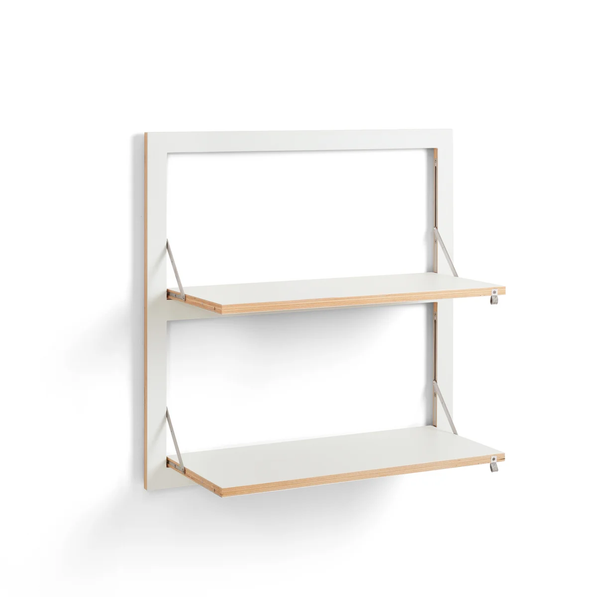 Ambivalenz - Étagère Fläpps, 2 étagères, 80 x 80 cm, blanc Ambivalenz - Étagère Fläpps, 2 étagères, 80 x 80 cm, blanc