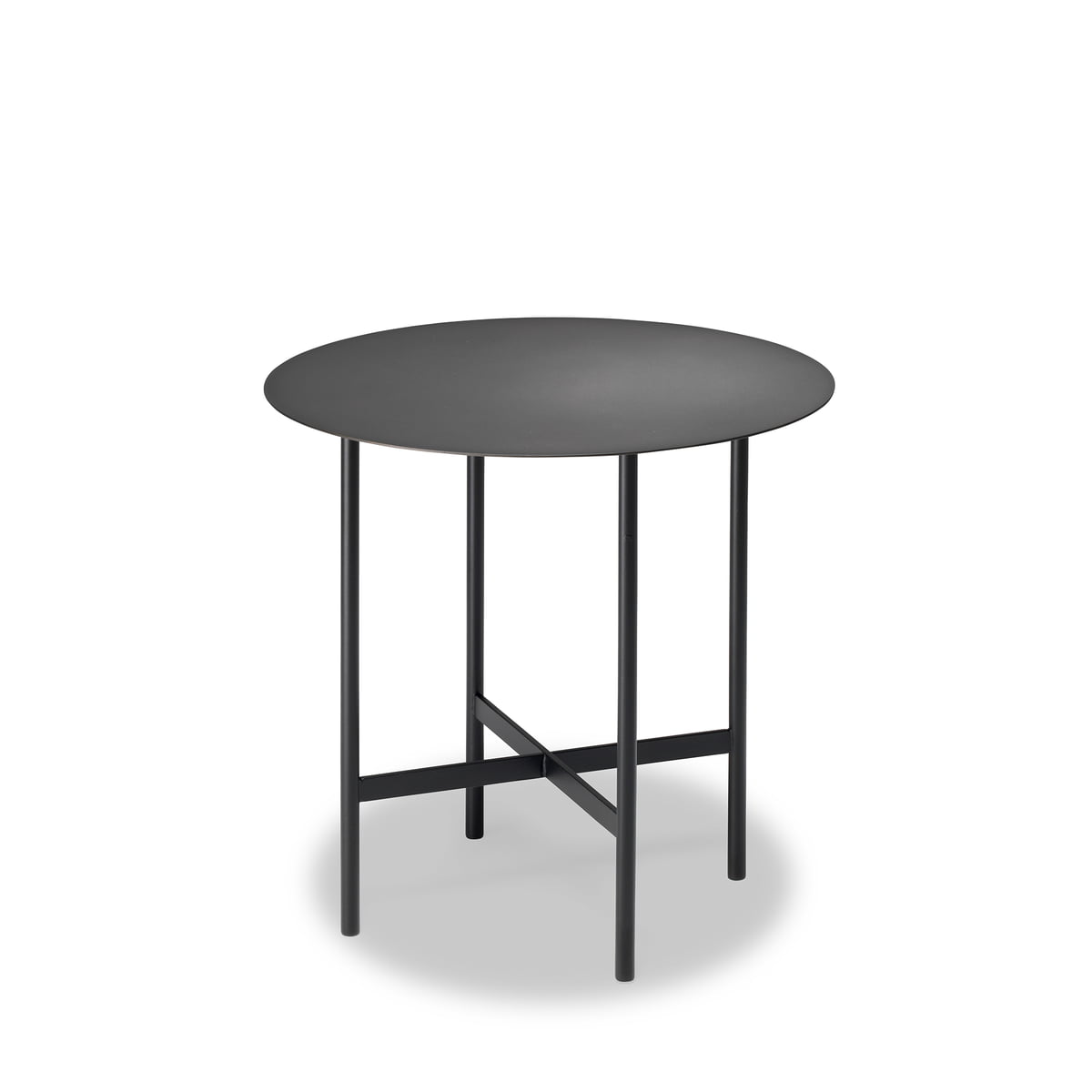 Müller Möbelfabrikation - BETA Table d'appoint, Ø 44 cm, fumé mat