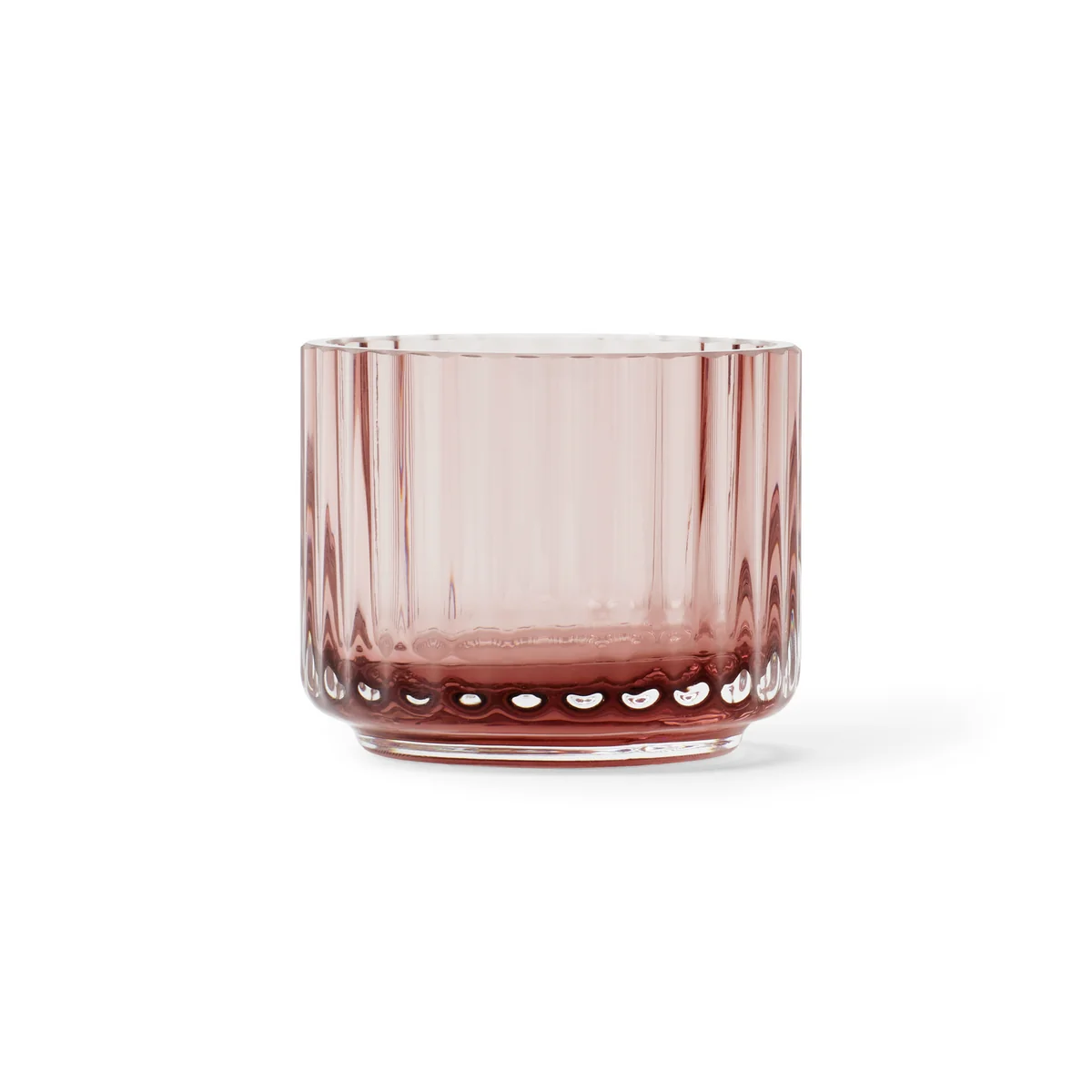 Lyngby Porcelæn - Porte-bougie à chauffe-plat Ø 6,7 cm, burgundy