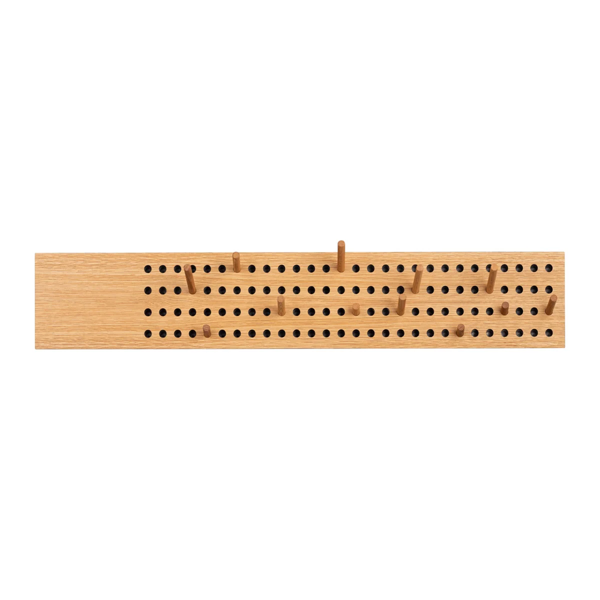 We Do Wood - Scoreboard Grand portemanteau horizontal, chêne naturel