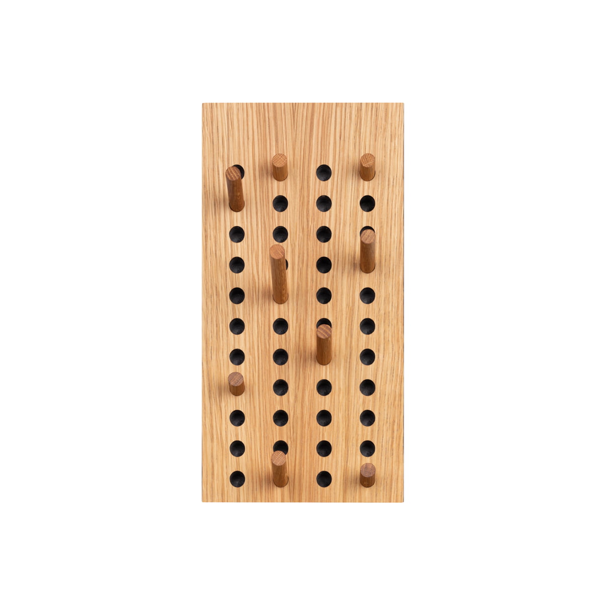 we do wood - scoreboard petit portemanteau vertical, chêne naturel