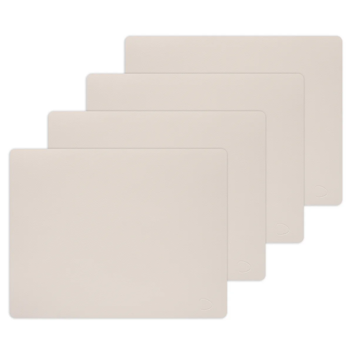 Lind DNA - Set de table Square L , 35 x 45 cm, Nupo soft nude (set de 4)