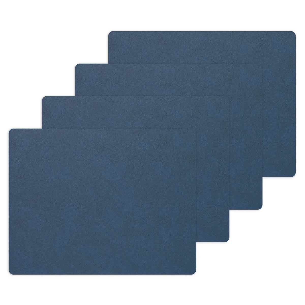 Lind DNA - Set de table Square L , 35 x 45 cm, Nupo midnight blue (set de 4)