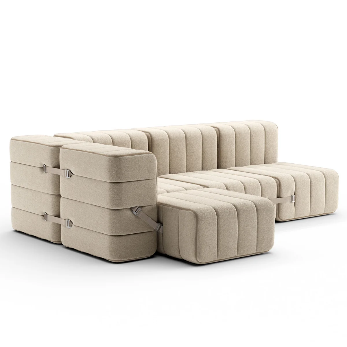 Ambivalenz - Curt Canapé Set 9, gris / beige (Jet - 9110) Ambivalenz - Curt Canapé Set 9, gris / beige (Jet - 9110)
