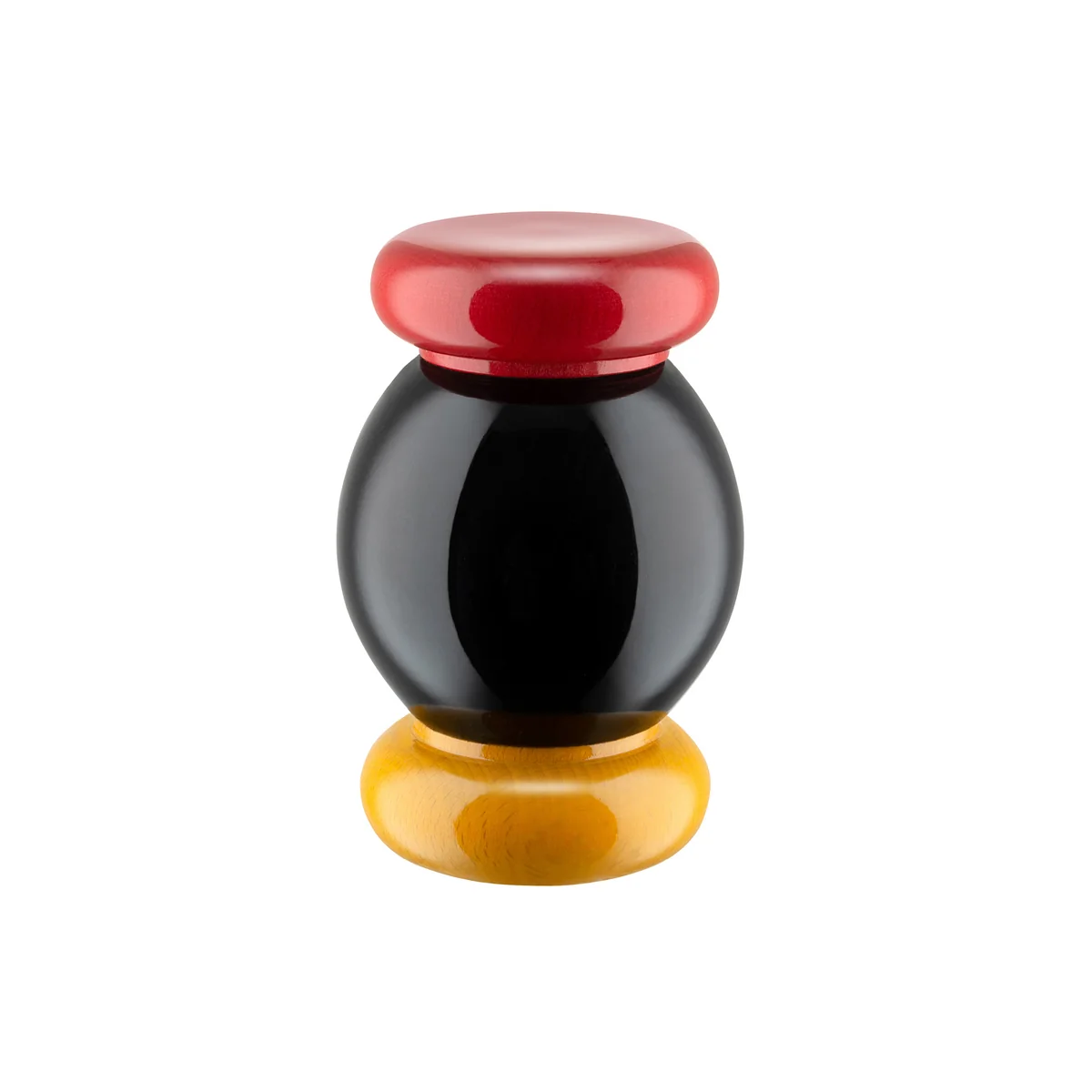 Alessi - Twergi Moulin à sel/poivre et à épices ES18, noir / jaune / rouge