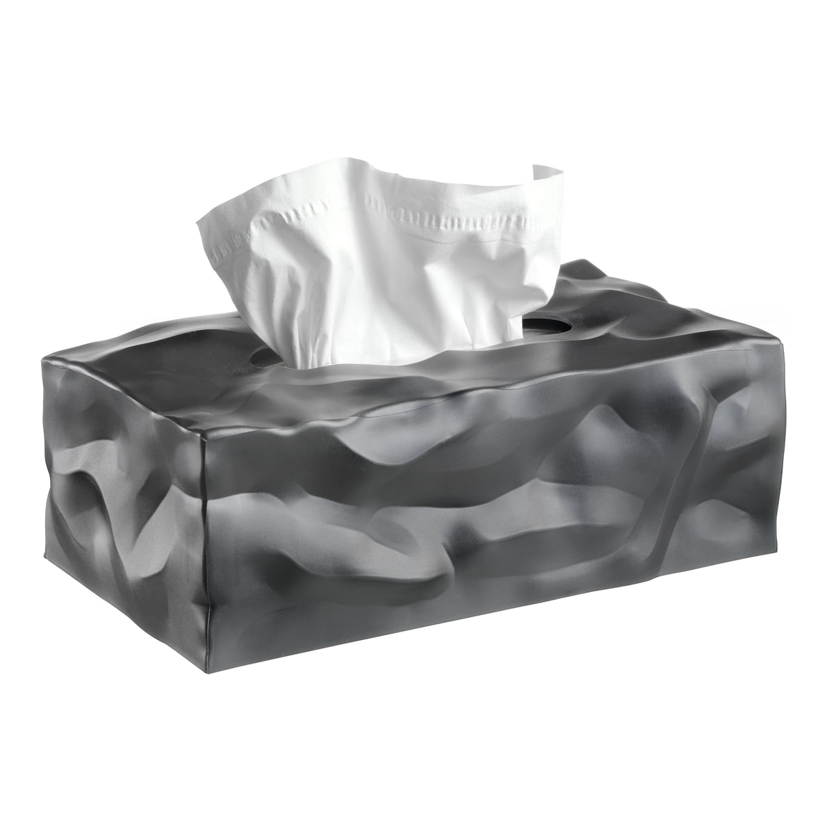 essey - wipy 2 boîte cubique en tissu, graphite