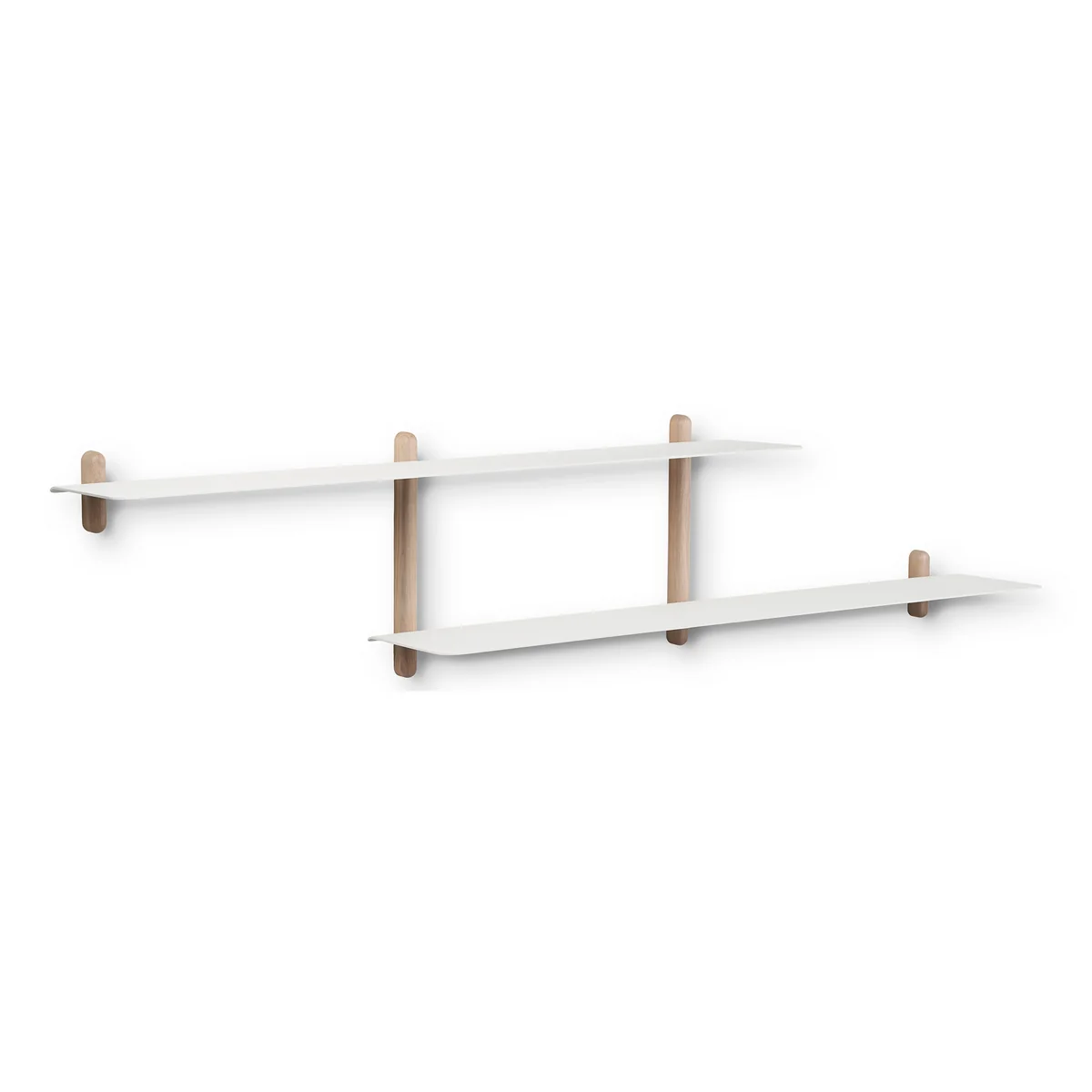 Gejst - Nivo Étagère murale H, chêne clair / blanc Gejst - Nivo Étagère murale H, chêne clair / blanc