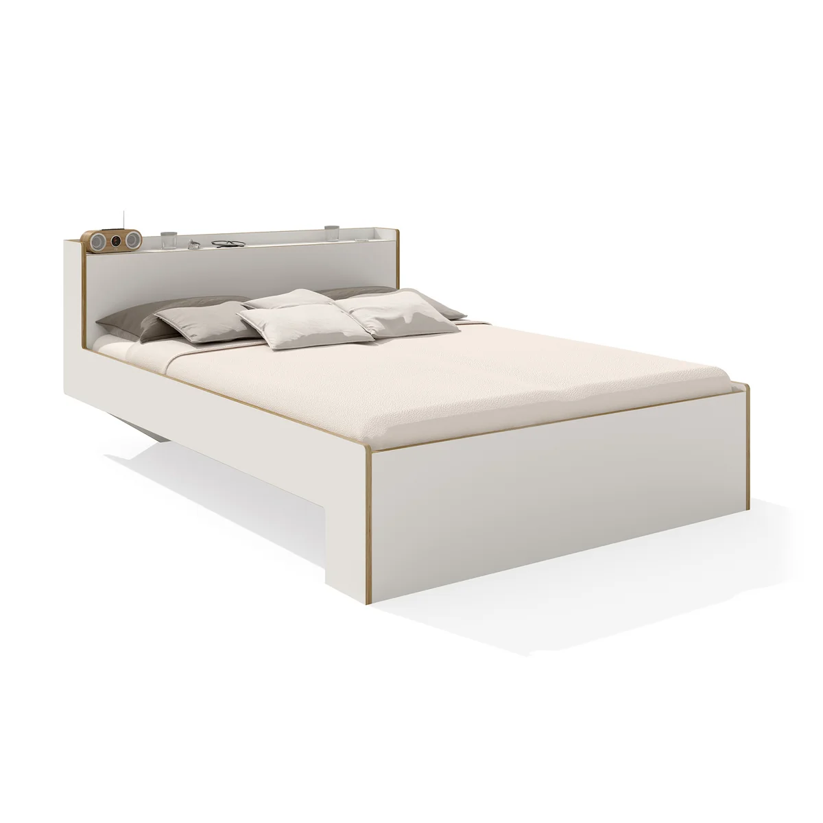 Müller Small Living - Nook Lit double, 140 x 200, CPL blanc Müller Small Living - Nook Lit double, 140 x 200, CPL blanc