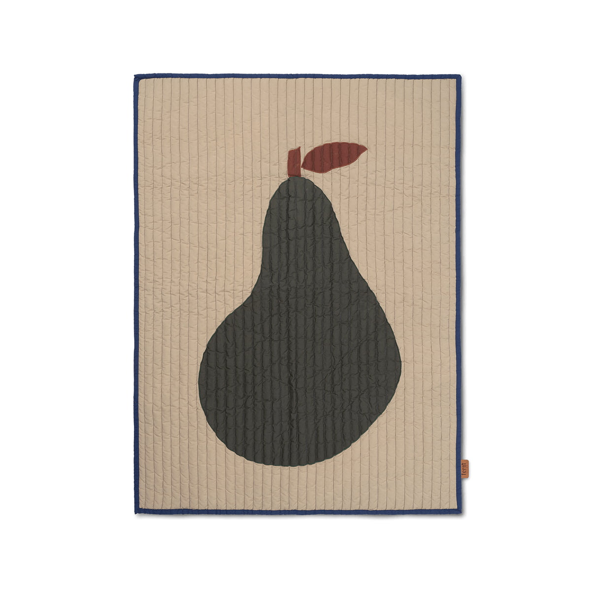 ferm living - couverture pour enfants pear, 80 x 110 cm, sable