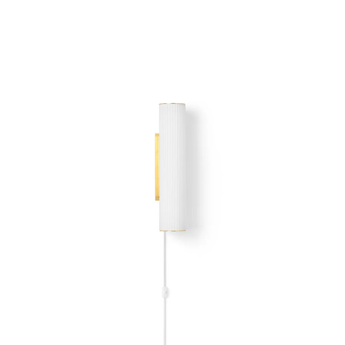 Ferm Living - Vuelta LED Applique murale, H 40 cm, blanc / laiton