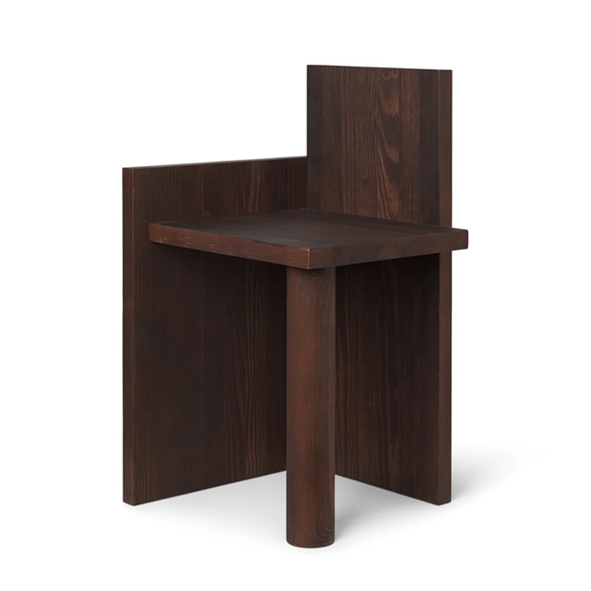 Ferm Living - Uta Table d'appoint, 40 x 39 cm, pin huilé foncé
