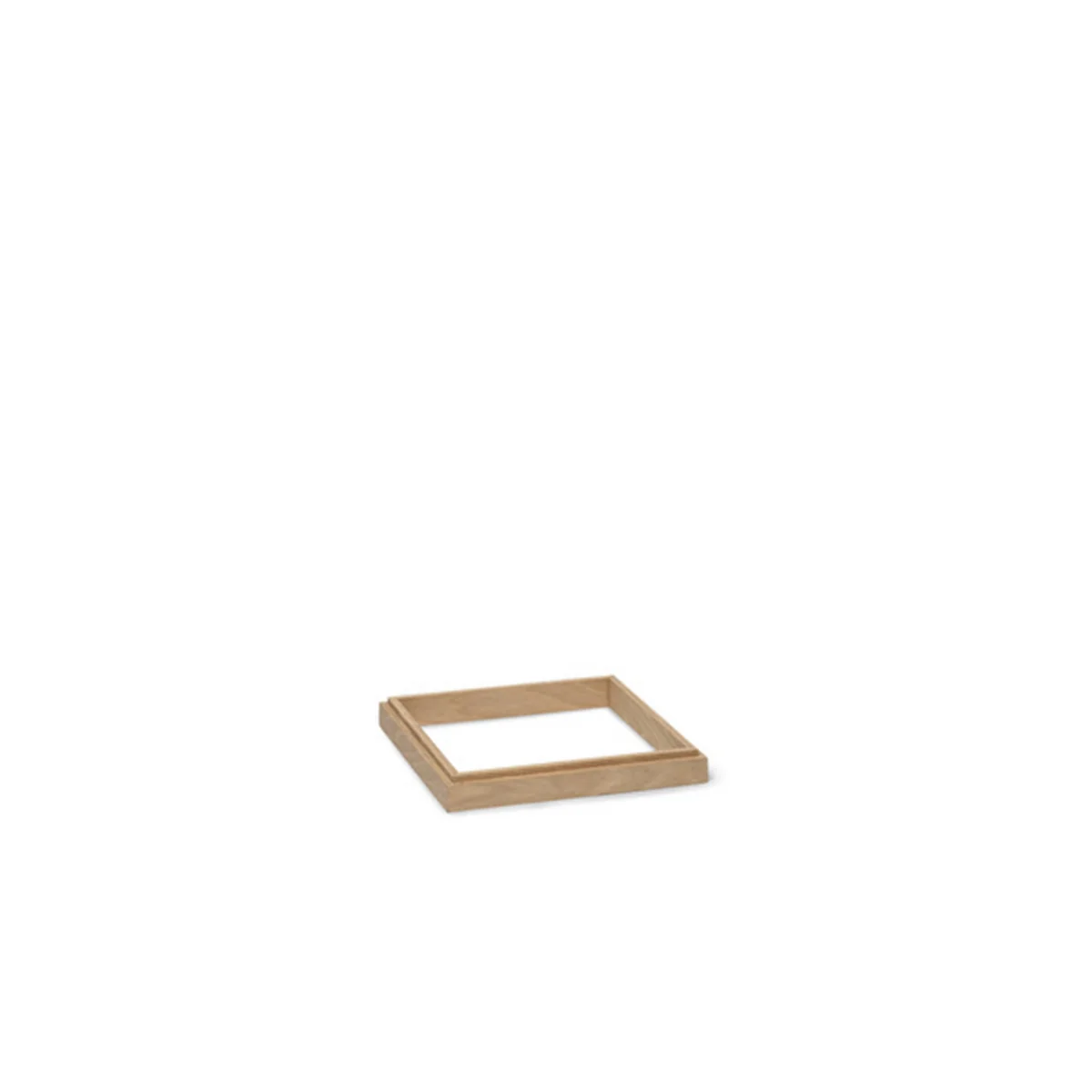 Ferm Living - Miru Base de vitrine en verre, chêne naturel